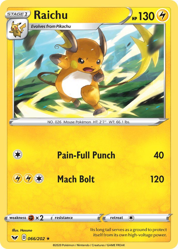 Raichu Reverse Holo 