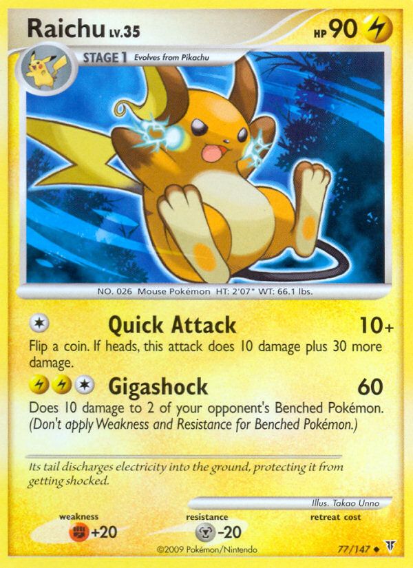 Raichu Reverse Foil 