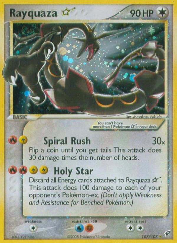 Rayquaza Gold Star Holo