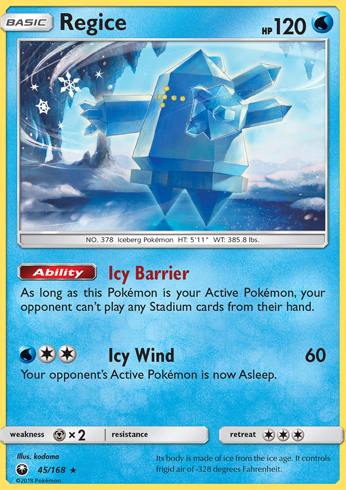 Regice Reverse Foil 