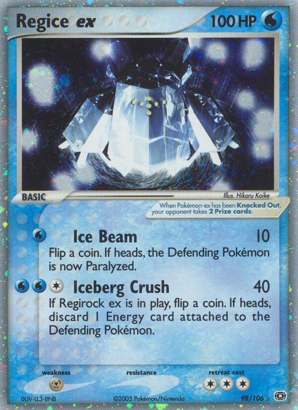 Regice EX Holo