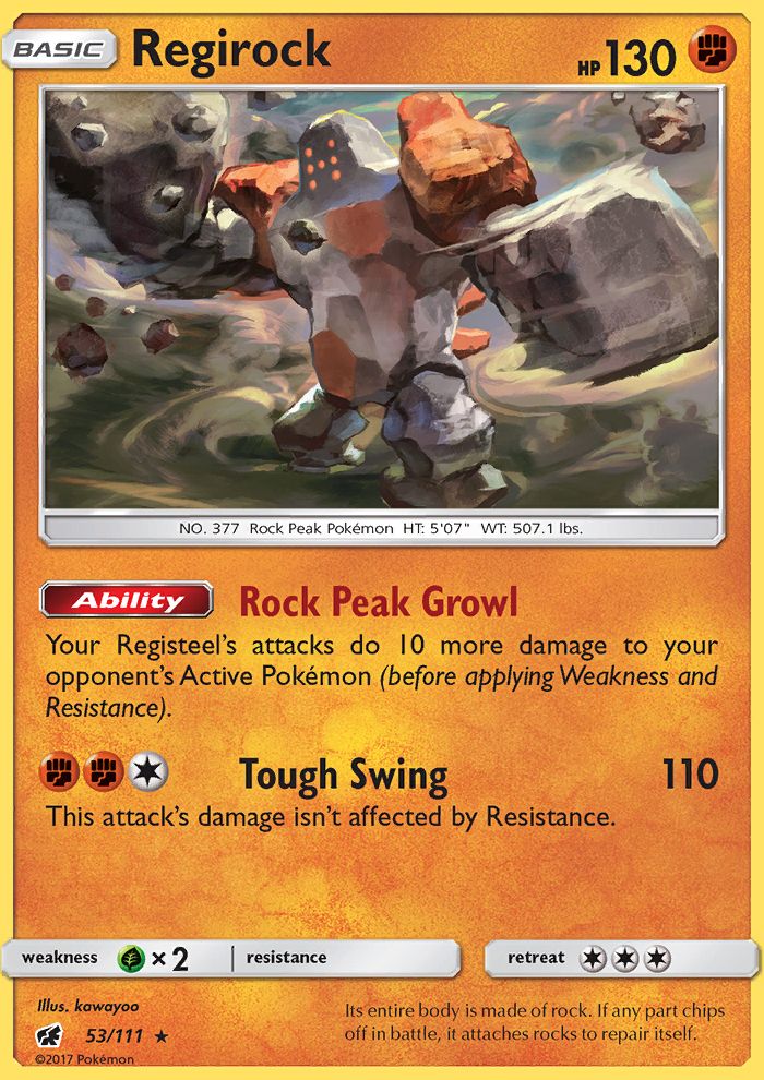 Regirock Reverse Foil 