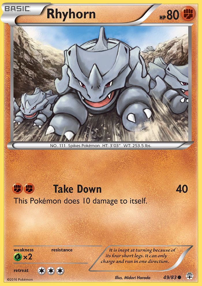 Rhyhorn Reverse Foil 