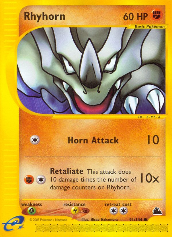 Rhyhorn Reverse Foil 