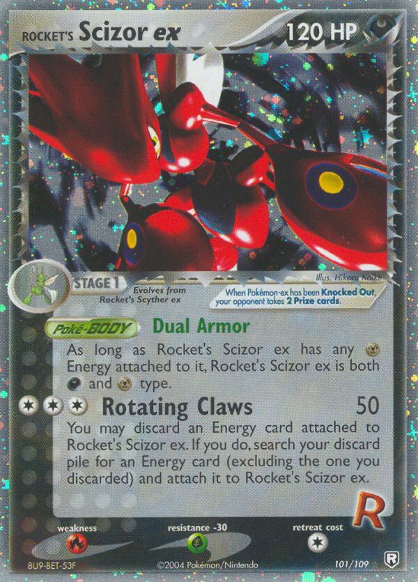 Rocket's Scizor EX Holo