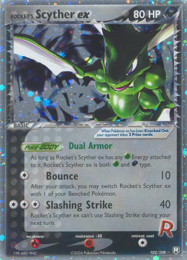 Rocket's Scyther EX Holo 