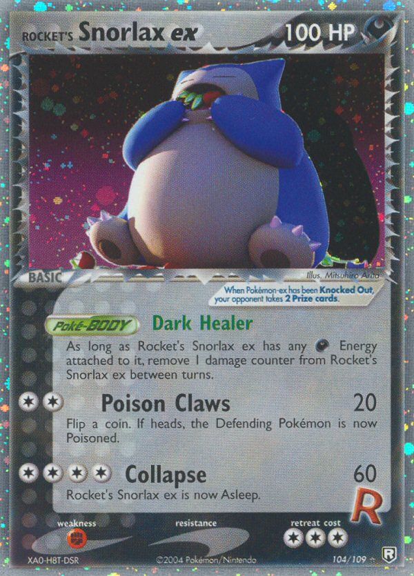 Rocket's Snorlax EX Holo