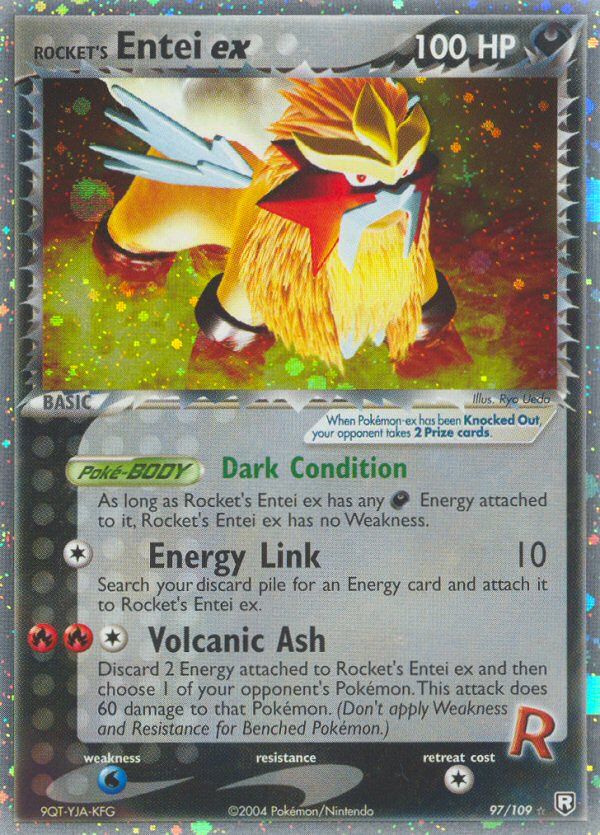 Rocket's Entei EX Holo 