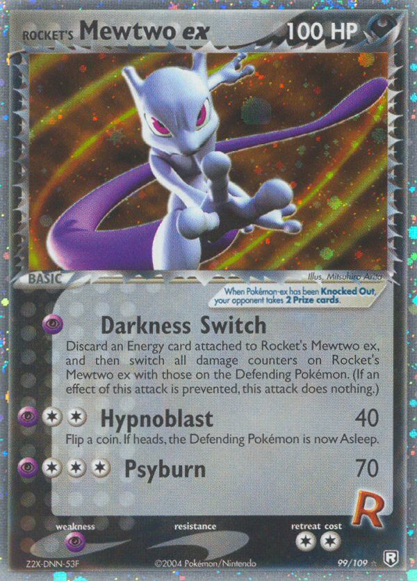 Rocket's Mewtwo EX Holo 