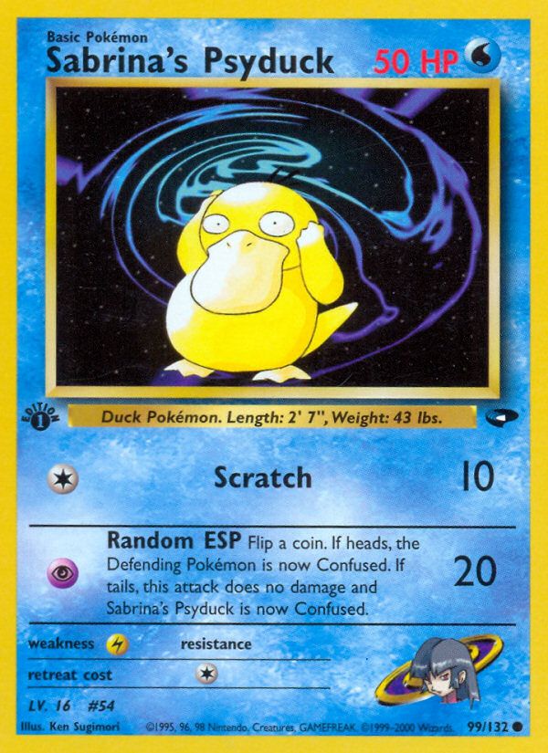 Sabrina's Psyduck 1st Edition 