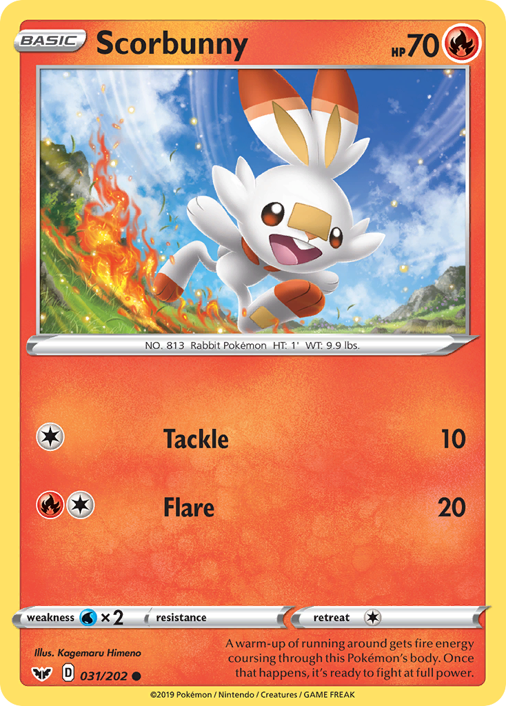 Scorbunny Line Holo Galar Collection 