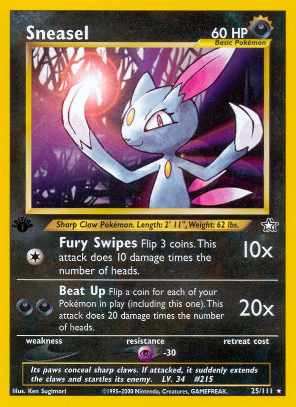 Sneasel 1st Edition 