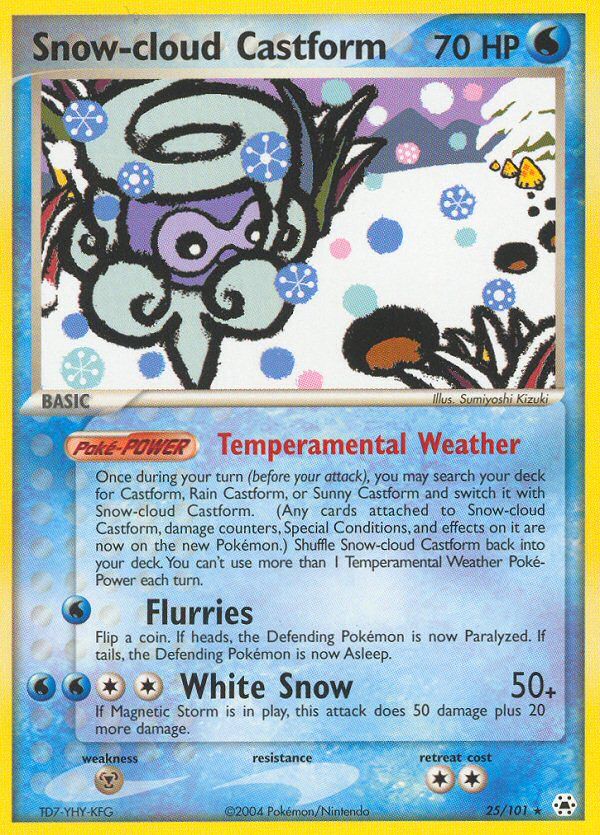 Snow-Cloud Castform Reverse Foil 