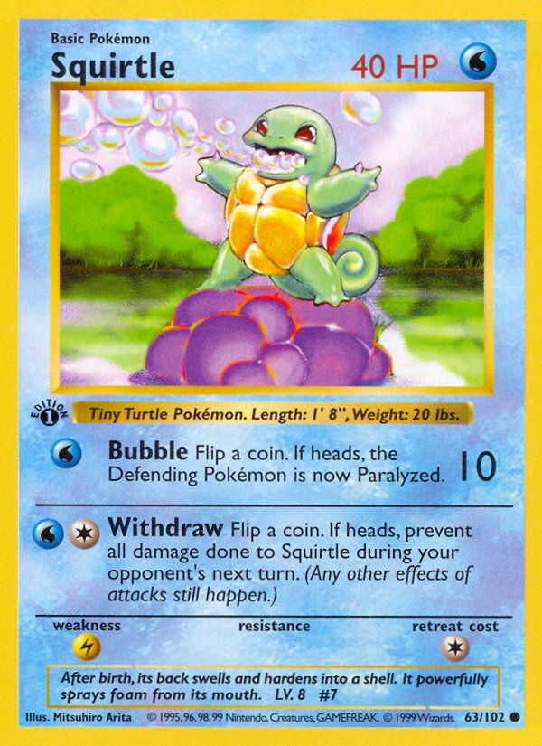 Squirtle Shadowless-Red Diamond Error 