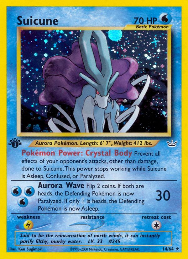 Suicune 1st Edition Holo