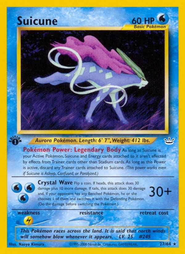 Suicune 1st Edition 