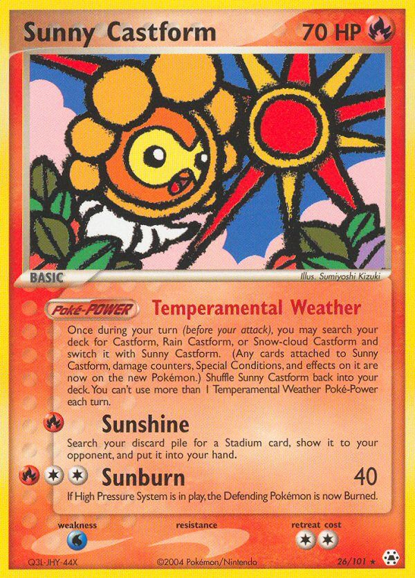 Sunny Castform Reverse Holo 