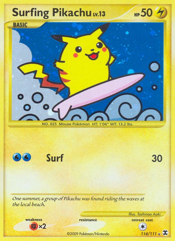 Surfing Pikachu Holo 