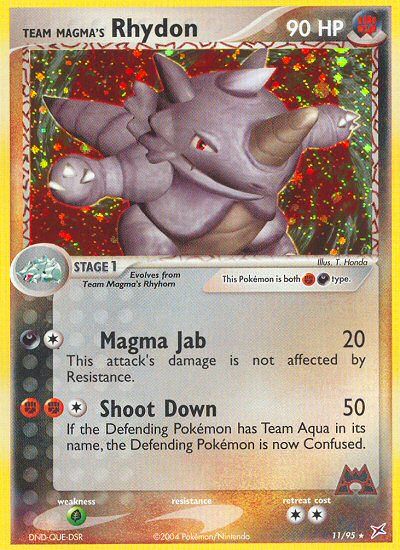 Team Magma's Rhydon Holo