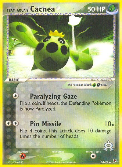 Team Aqua's Cacnea Prerelease 