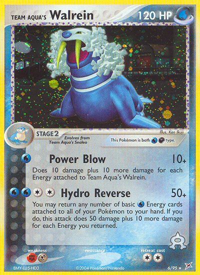 Team Aqua's Walrein Reverse Foil 