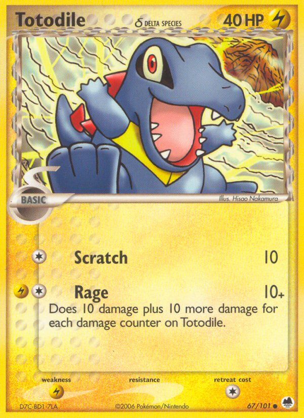 Totodile Reverse Foil 