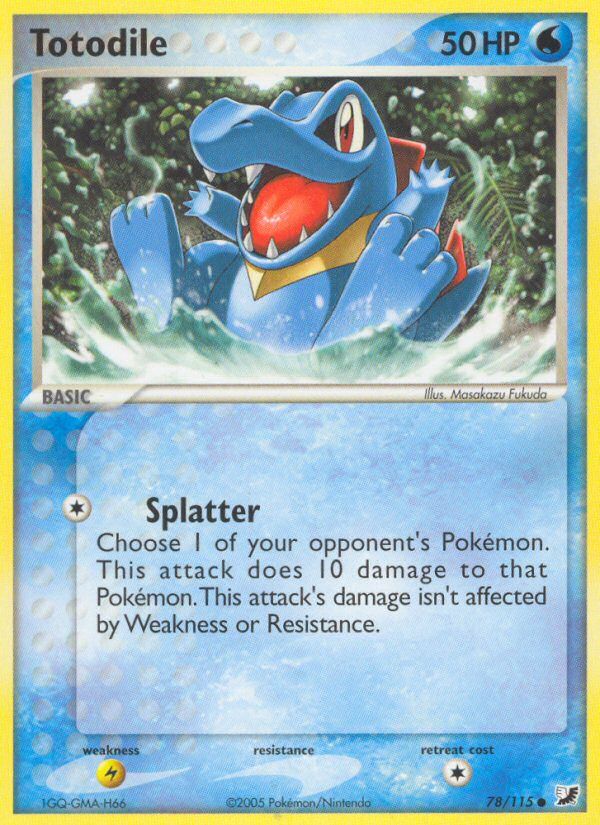 Totodile Reverse Foil 