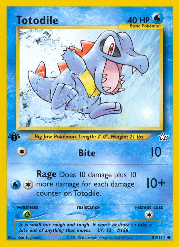 Totodile 1st Edition 
