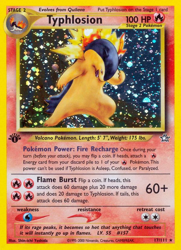 Typhlosion 1st Edition Holo