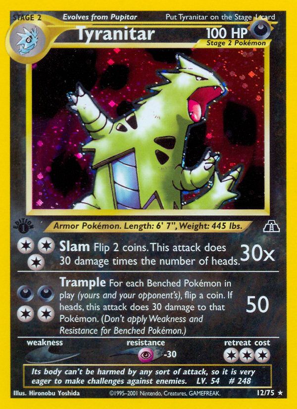 Tyranitar 1st Edition Holo