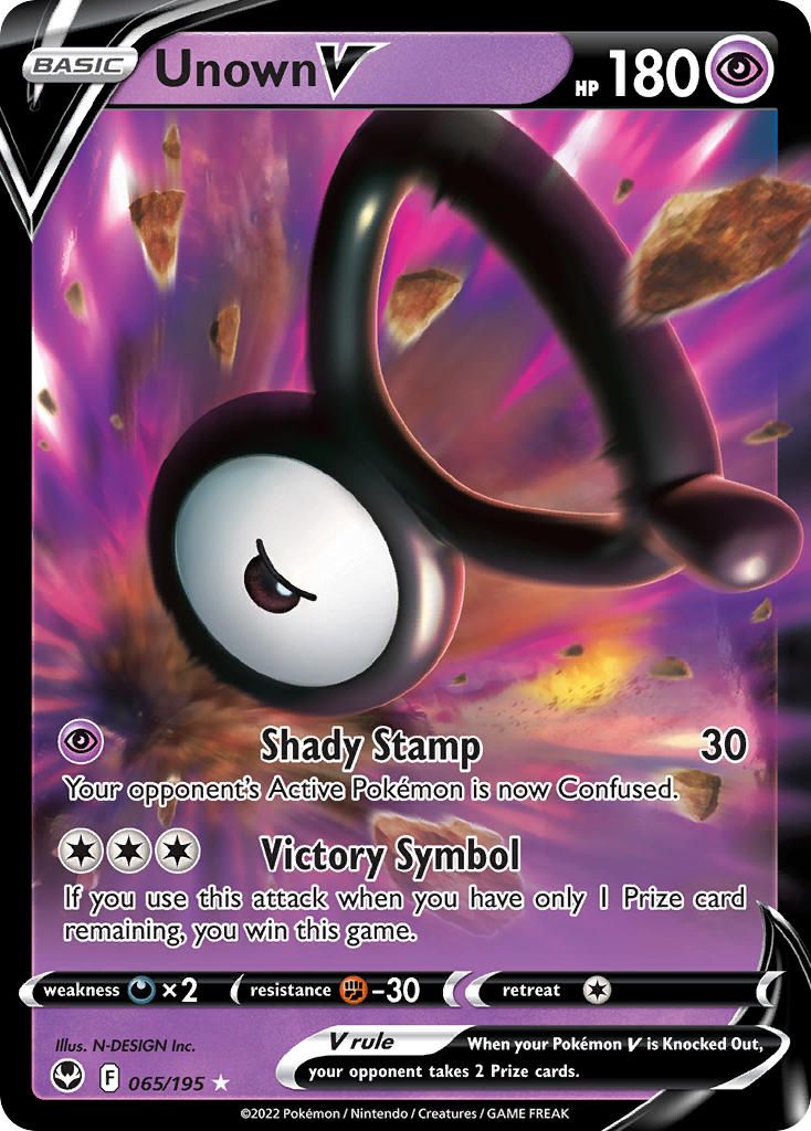 Unown V Holo