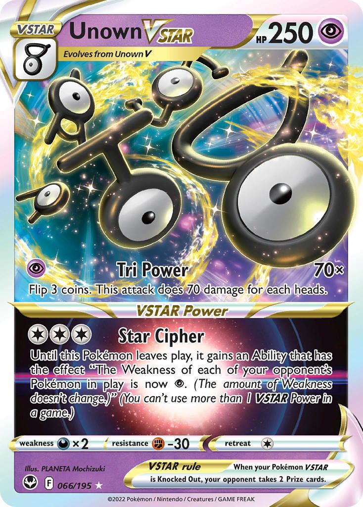 Unown Vstar Holo