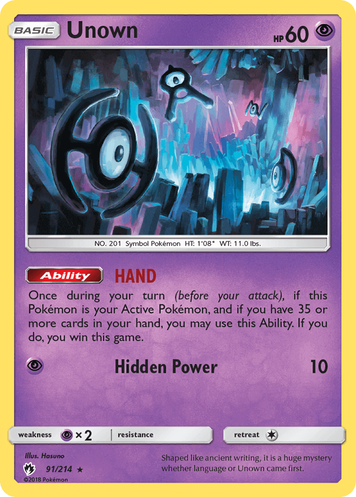 Unown Reverse Foil 