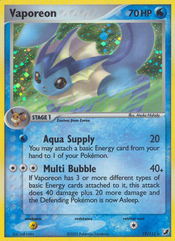 Vaporeon Reverse Foil 