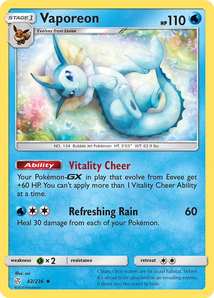 Vaporeon Reverse Foil 