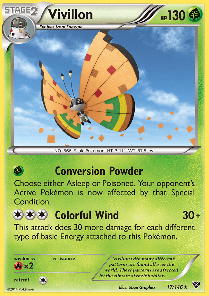 Vivillon Meadow Reverse Foil 