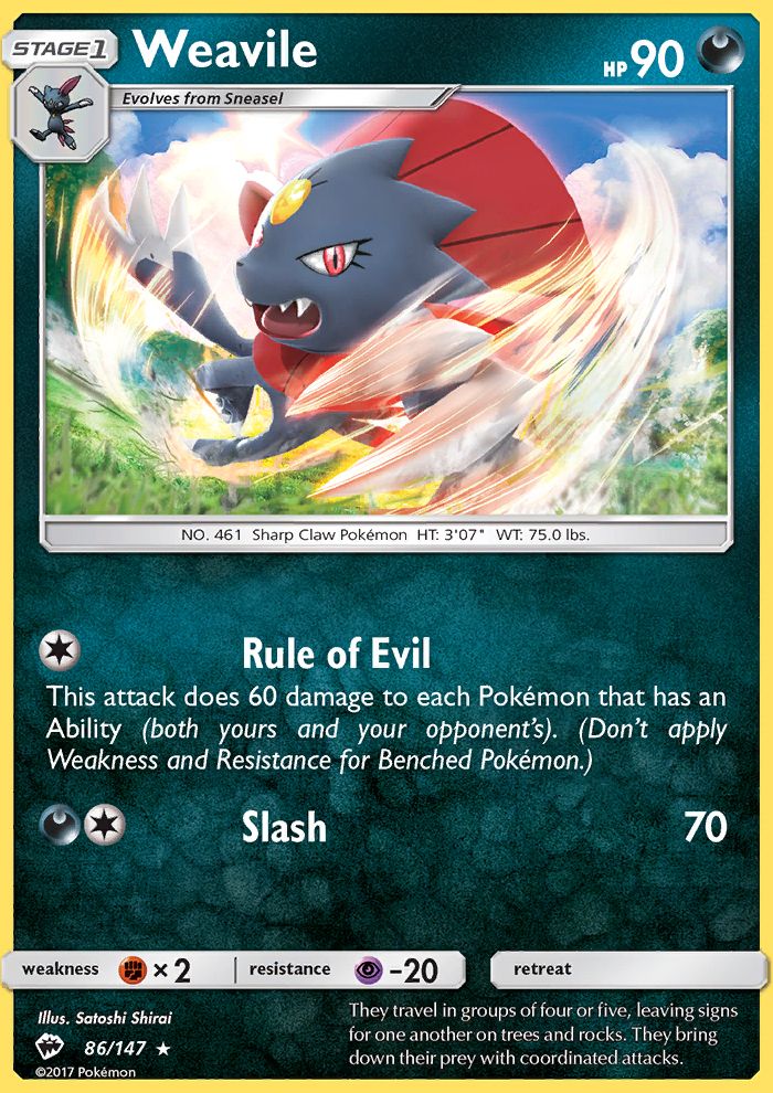 Weavile Reverse Foil 