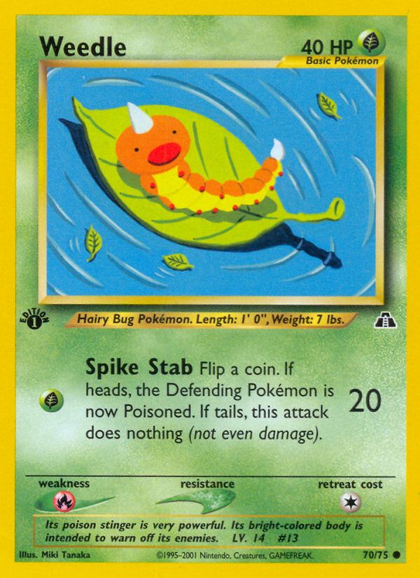 Weedle 1st Edition 