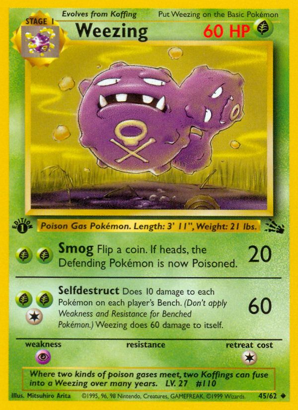 Weezing 1st Edition 