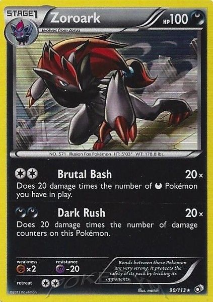 Zoroark Reverse Foil 